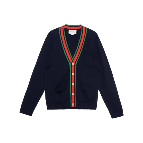 GUCCI Темно-синие мужские свитеры