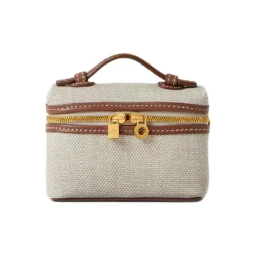 Loro Piana ExtraPocket Хлопок с льном Сумка Женская Светло-Серый