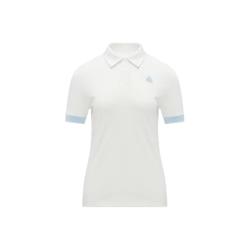 LI NING 1990 GOLF серия Короткий рукав Поло Женское Стандартное Белое