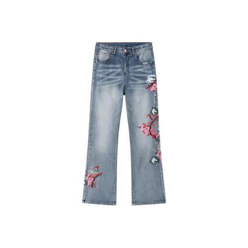 XINYINSU Blue Women's Jeans XINYINSU Синий Женские Джинсы