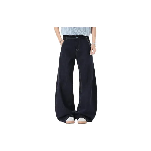 PAINT STAIN Синий Унисекс Джинсы