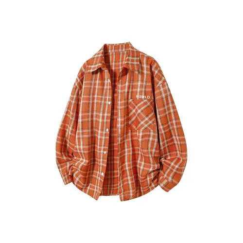 HSWLD Оранжевые Унисекс Рубашки