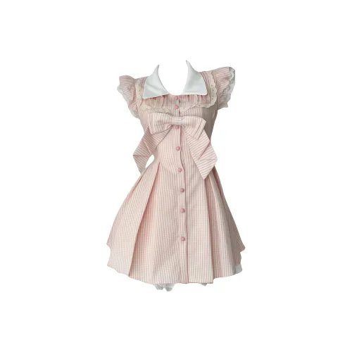 SEAR OFFICIAL Розовый Платье + Леггинсы Женские Платья без рукавов