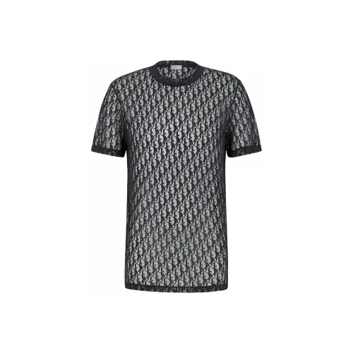 DIOR Quarterly New Products Темно-синие мужские футболки T-Shirt