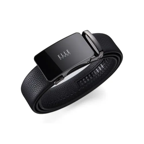 ELLE HOMME Тело Коровья Кожа Премиум Элегантность Удобный Ремень Мужской Металлический Золото Ширина 3,5 см