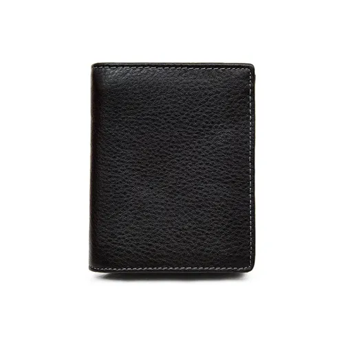 Old Man's Head Коровья кожа Кошелек Мужской Черный