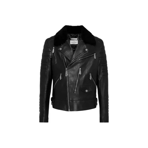 PHILIPP PLEIN FW25 Кожаная куртка мужская