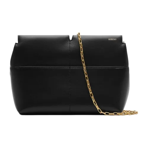 Burberry Smooth Calfskin Clutch Unisex Black