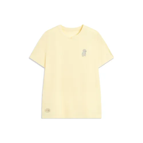 LINING x Forbidden City LIANMINGKUAN Серия китайской культуры Рубашка Женская Пудрово-желтая