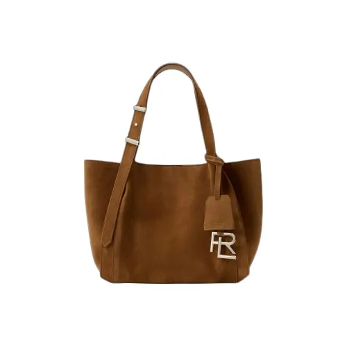 Ralph Lauren RL 888 Нубук Тоут Сумка Сумка для покупок Сумка Мини Женская Мускатный орех Коричневый