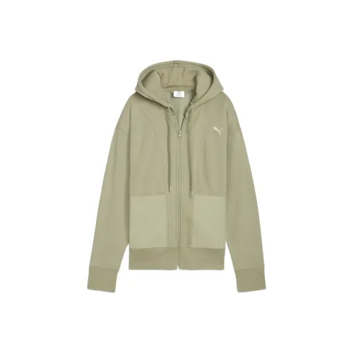 PUMA HER Светло-оливковый Зеленый Женские Толстовки