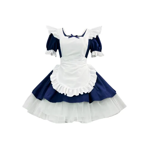 WLEQK Темно-синий Одежда Комплекты + Головной убор Женская Униформа