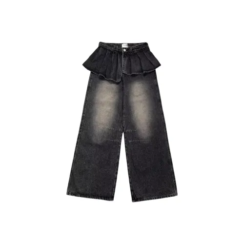 GDRX Черный Серый Цвет Женские Джинсы