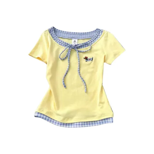 IQC Желтые Женские Футболки