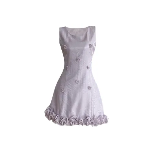 JOSR Светло-фиолетовые Женские Платья без рукавов