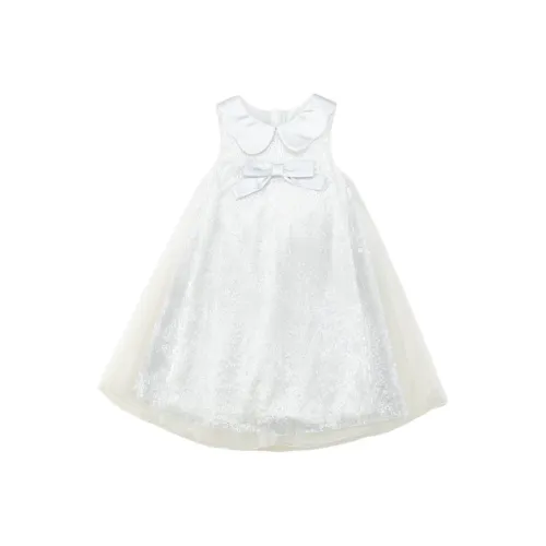 PROTECTCAMEL Серебристо-серый Детские дошкольные платья