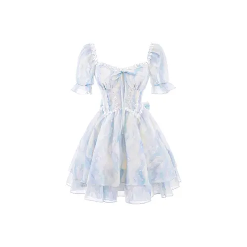 Frustration Garden Короткий рукав Платье Женское