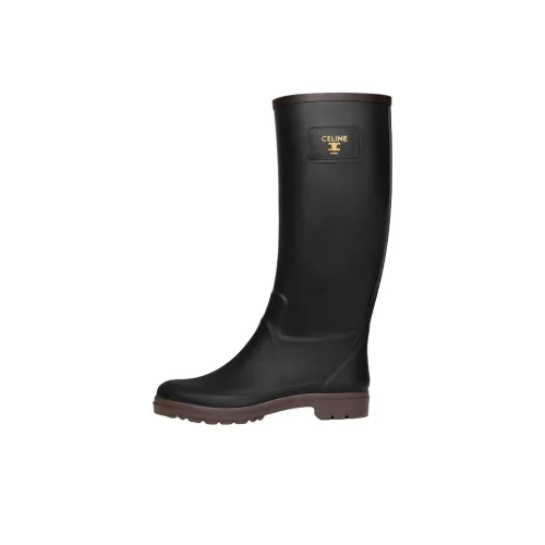 CELINE Triomphe Резиновые сапоги Женские Черные
