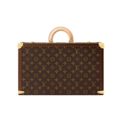 LOUIS VUITTON Монограмма Покрытый холст Путешествие Мешок для хранения Унисекс Коричневый