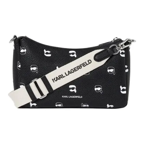 Karl Lagerfeld IKON Полиуретан Сумка через плечо Маленькая Женская Черная