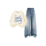 Светлый меланжевый, бежевый, белый + однотонный, морской соленый синий