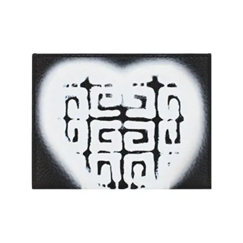 Givenchy Smooth Cow Leather Картхолдер Мужской Черный Белый