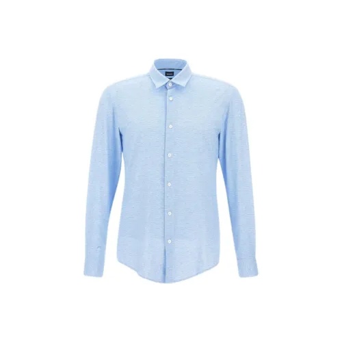 Hugo Boss Светло-Синие Мужские Рубашки