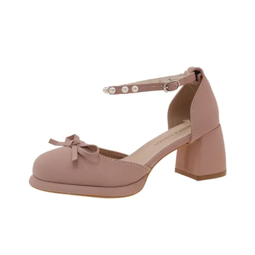 Dragon Dance Грубый каблук Высокие каблуки Женские