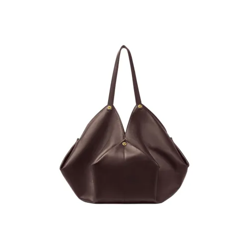 VERSACE Protea Lambskin Сумка через плечо Большая Женская Коричневая