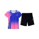 Розово-красный комплект одежды (розово-красный топ + черный низ)