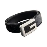 Серебряная пряжка + черный ремешок (Консервы Be Trimmed)