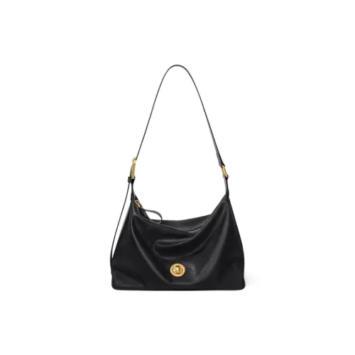 CinvaiKrose Синтетическая кожа Подмышечный сумка-хобо среднего размера Женская Кофе Черный Экрю