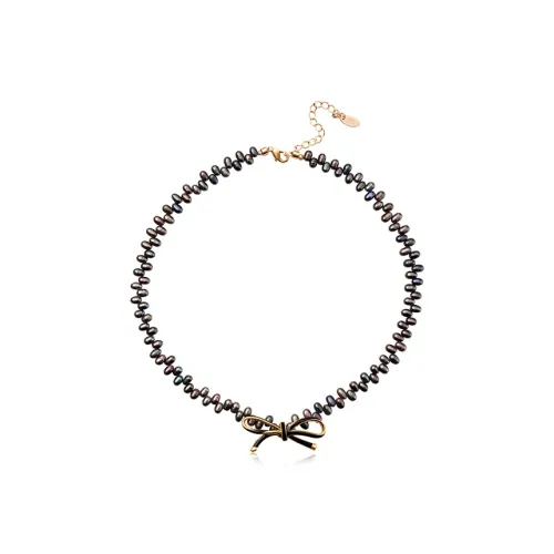 Amber Lollipop Ожерелья с пресноводным жемчугом Женские