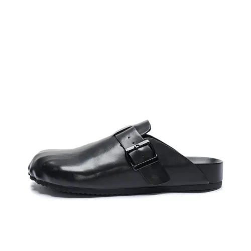 ABCYLM Износостойкие домашние тапочки унисекс матовый черный