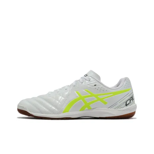 Asics Calcetto WD 8 Футбольные бутсы Мужские Белый Желтый