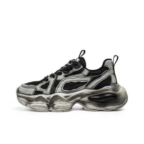 Qiandongmeili Амортизация Устойчивый к истиранию Дышащий Увеличение высоты Низкий Топ Повседневная обувь Мужская