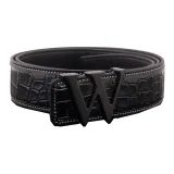 Чёрная пряжка + Чёрный ремешок (нерегулируемый)