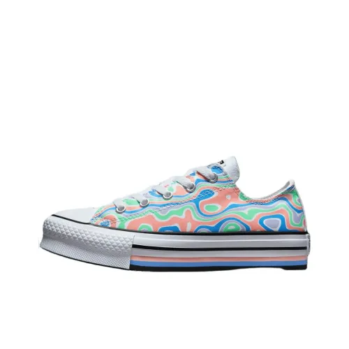 Converse Chuck Taylor All Star Lift Low Топ Kids Кеды Белый Синий Розовый Подростки