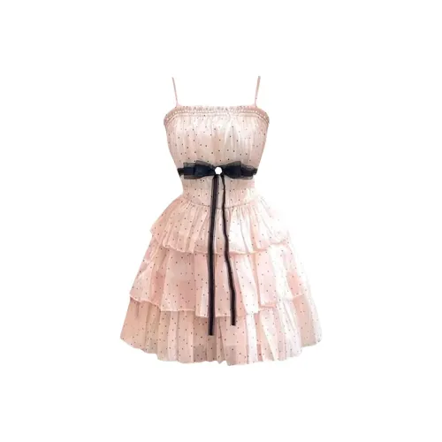 GRAYISMOON Розовый Женские Слип-платья