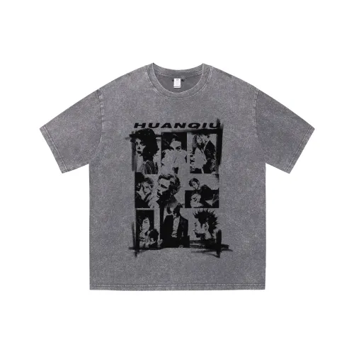 HUANQIU Короткий рукав T-рубашки унисекс