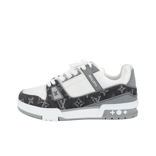 LOUIS VUITTON Тренер Low Топ Скейтборд Кроссовки Женские Серые