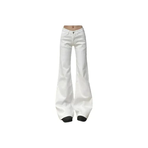 Wooden Rabbit Белый Женские Джинсы