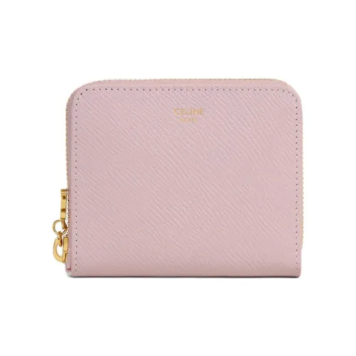 CELINE Кошелек из коровьей кожи женский ярко-розовый