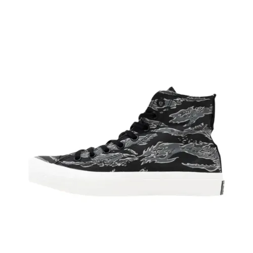 Kicks Hawaii x Converse Chuck Taylor All Star High Top Canvas Shoes Men's Black Gray Кеды Kicks Hawaii x Converse Chuck Taylor All Star High Top Canvas Shoes Мужские Черные Серые
