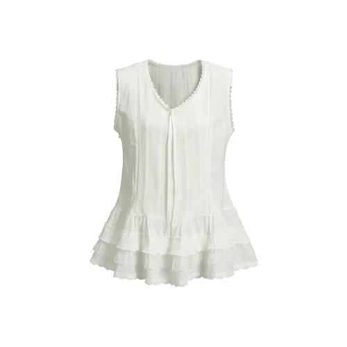 COMMA GIRL Белый Женские Майки