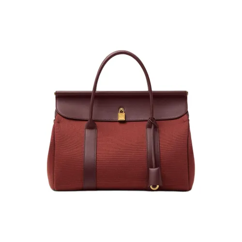 Loro Piana Loom Хлопок Сумка Женская Красная Бычья Кровь