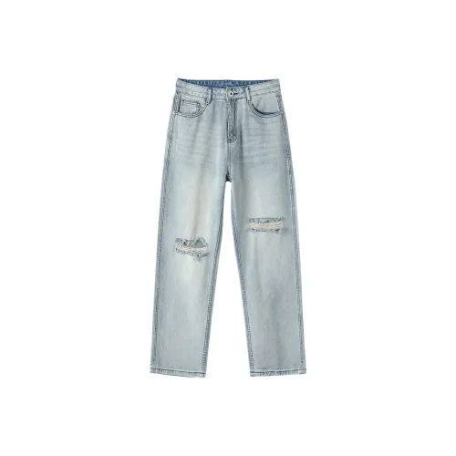 J.F.U Light Blue Men's Jeans J.F.U Светло-голубые мужские джинсы