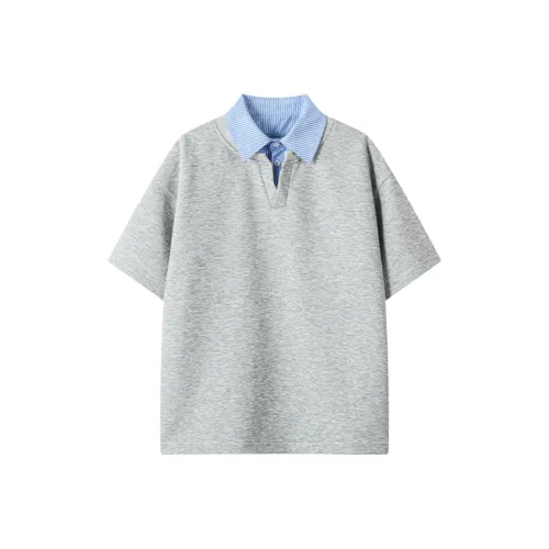 DANJUE Серебристо-серый Унисекс Футболка