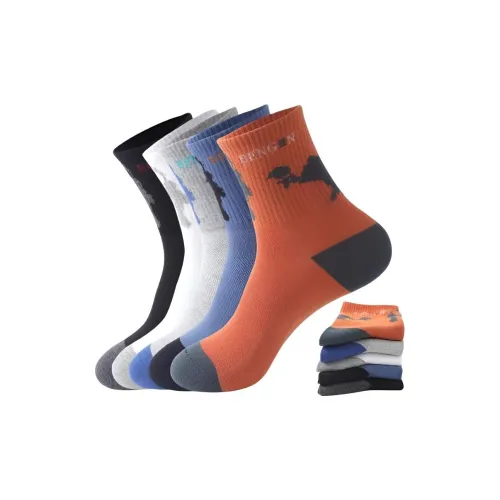 MAXDAVID M21051 Смешанный цвет 5 пар Мужские носки MID до икры