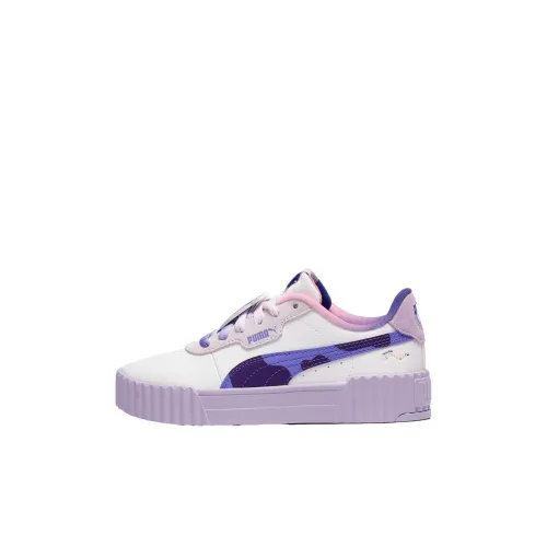 SQUISHMALLOWS X PUMA Carina 3,0 Устойчивый к истиранию Низкий Топ Детские Скейтбординги Фиолетовый Унисекс